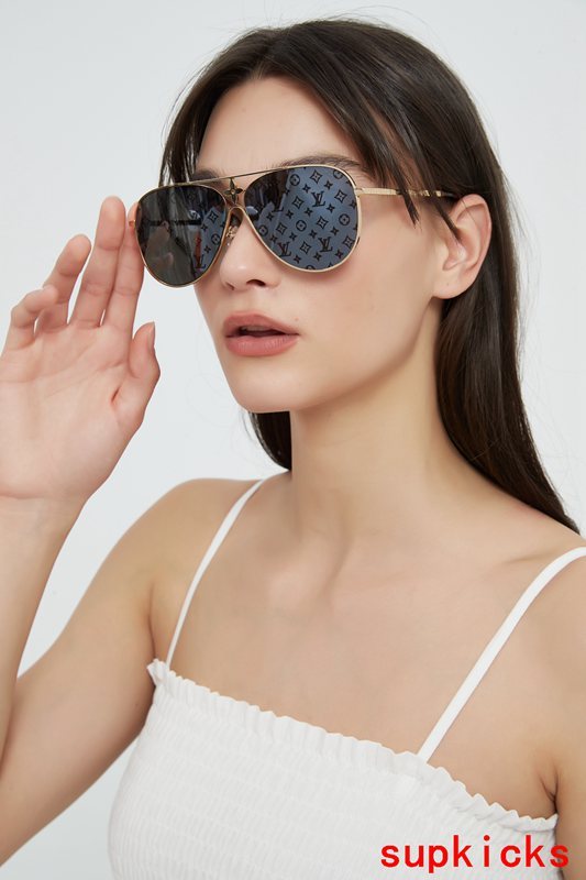 Lifestyle view of Louis Vuitton unisex sunglasses