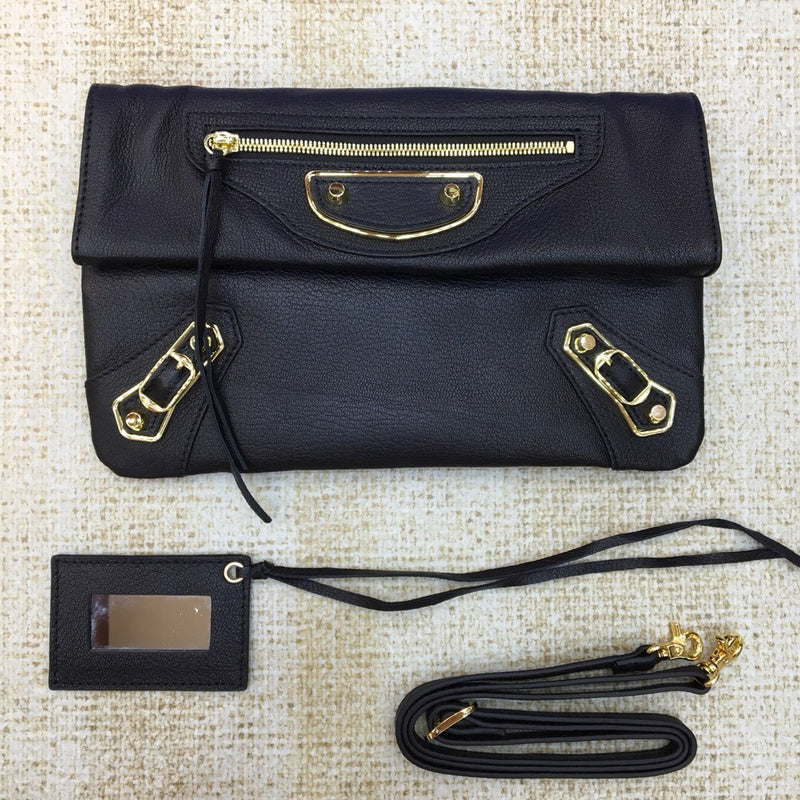 Contemporary Vegan Leather Handbag - Smooth Faux-Leather Exterior | Women's Everyday Carry Handbag #959 - front view (image 1) of designer-inspired handbag