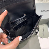 Zivas Charm Polished Finish Statement Handbag (Thoughtfully Structured Design) – Back View