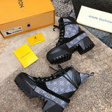 Close-up of Louis Vuitton shoes craftsmanship