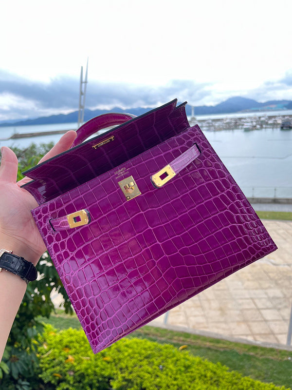 Considered bag shown from front angle