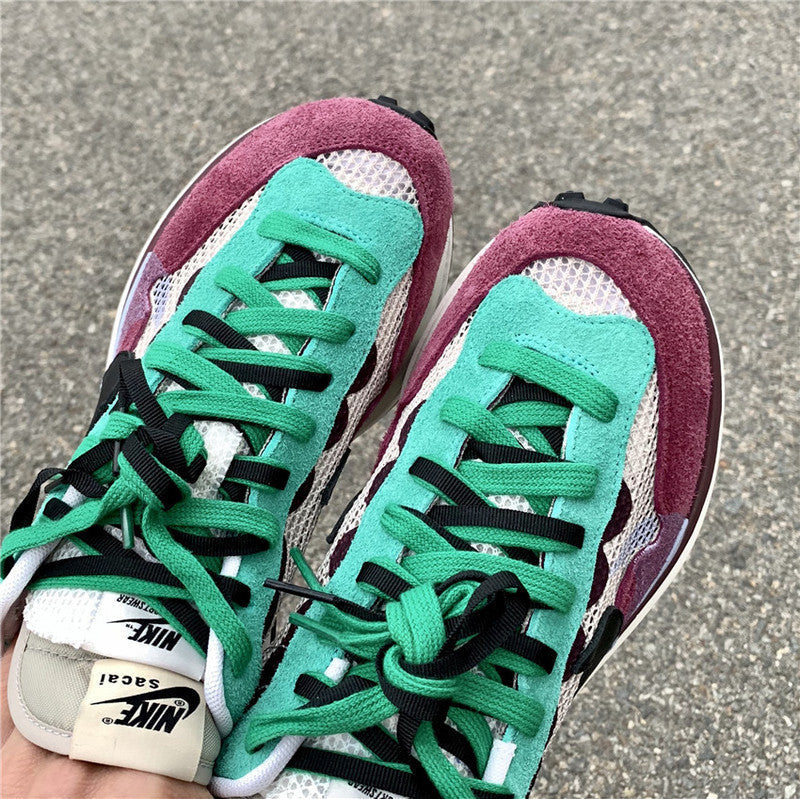 Nike two-tone luxury sneakers view 23 breathable knit upper