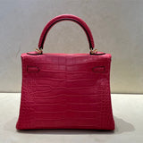 Close-up detail of streamlined bag design