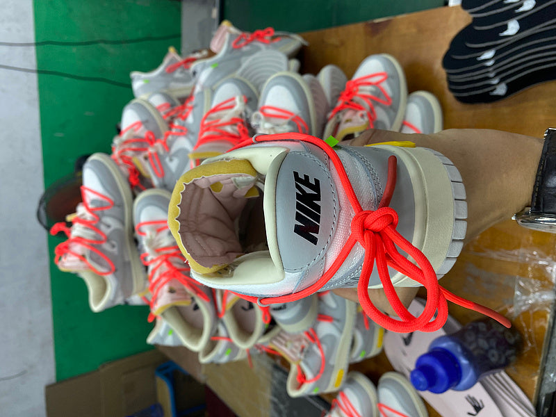 Nike neutral cream luxury sneakers view 5 breathable knit upper