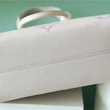  top-handle bag close-up of hardware and finish