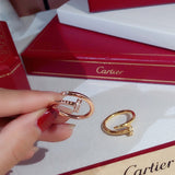 Side view of Cartier unisex jewelry piece