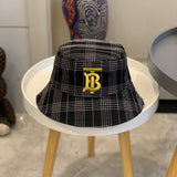 Close-up detail view of Burberry unisex cap