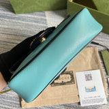 Back view of modern chic women's handbag – women's luxury accessory