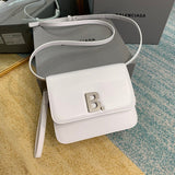 Bold Vegan Leather Handbag - Statement Silhouette | Women's Fashion Handbag #656 - side angle view (image 2) of designer-inspired handbag