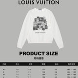 Close-up detail shot of Louis Vuitton luxury clothing with contemporary cut