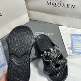 Alexander McQueen Grey Knee-High Boots - Toe Detail View