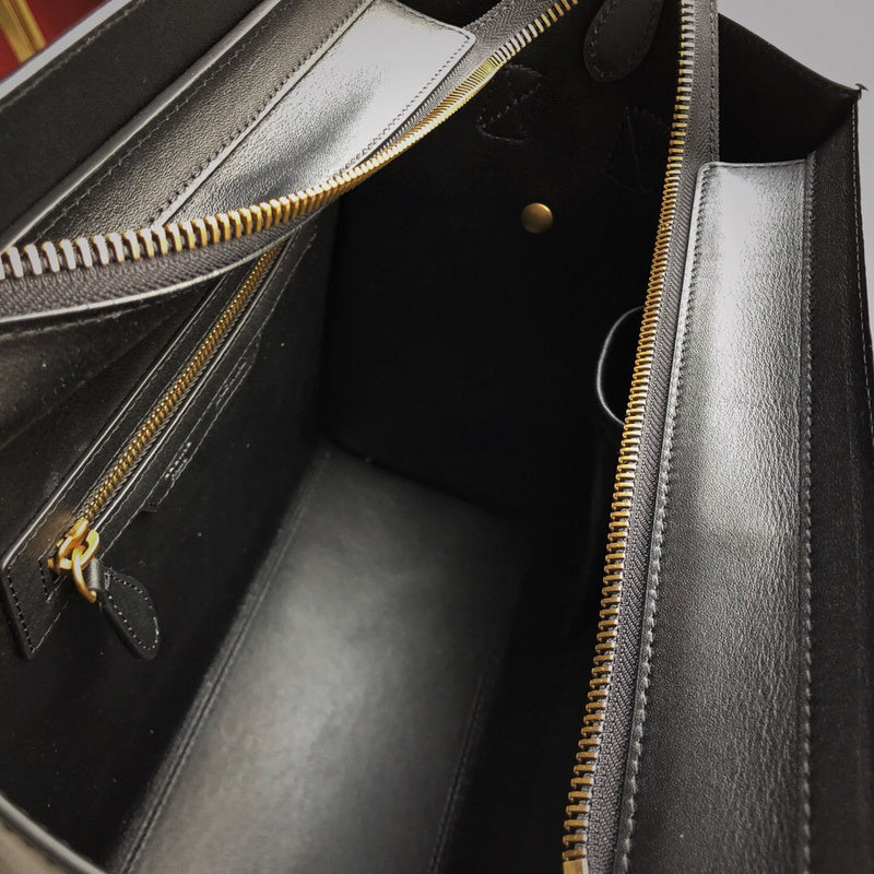 Side profile of polished elevated women's handbag – women's premium purse