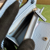 Close-up detail of modern sleek women's handbag – women's premium purse