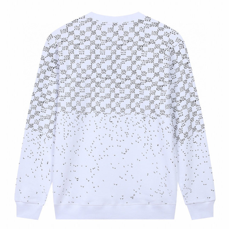 Side profile of Louis Vuitton luxury clothing with runway-inspired design