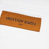 Back view of Louis Vuitton luxury clothing with logo-detail design