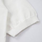 Front view of Polo cotton polo shirt with signature branding