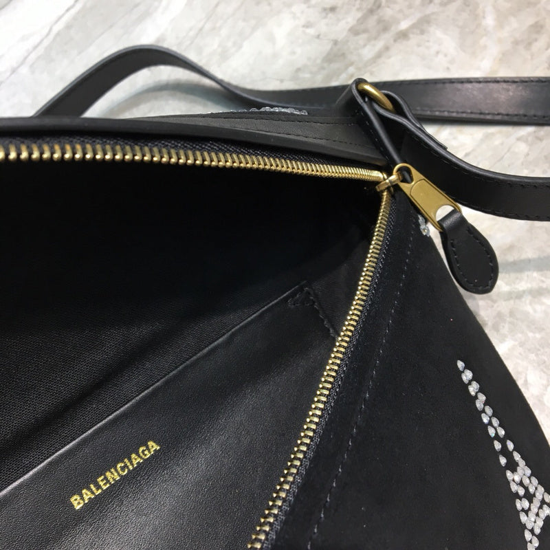 Polished Premium PU Leather Handbag - Statement Silhouette | Women's Statement Accessory #727 - texture close-up (image 9) of designer-inspired handbag