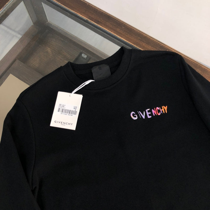 Close-up detail shot of Givenchy luxury clothing with relaxed-fit cut