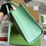 Front view of statement polished women's handbag – women's statement bag