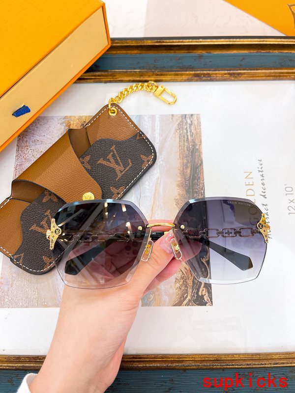 Angled view of Louis Vuitton unisex sunglasses