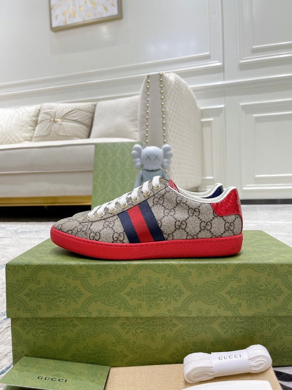 Gucci soft grey luxury sneakers view 9 premium leather build