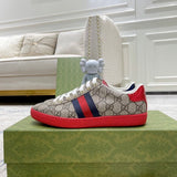 Gucci soft grey luxury sneakers view 9 premium leather build
