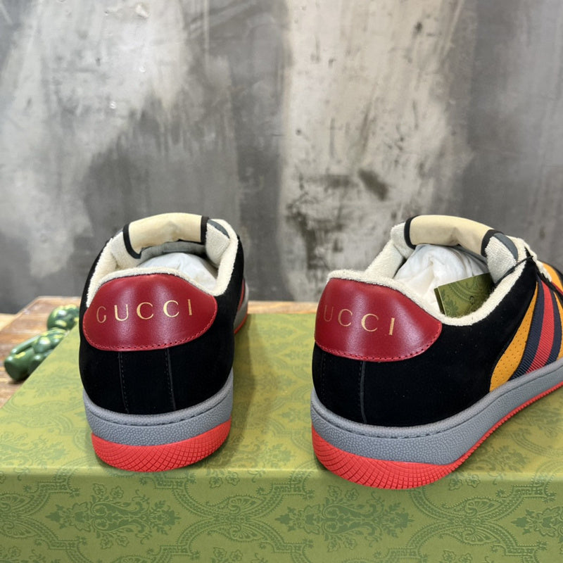 Gucci sneakers detailed view showing premium designer craftsmanship