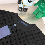 Close-up detail shot of Louis Vuitton cotton t-shirt with relaxed-fit cut