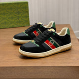 Gucci neutral cream luxury sneakers view 11 breathable knit upper