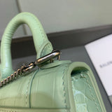 Elegant Faux Leather Handbag - Statement Silhouette | Women's Fashion Handbag #493 - styled full view (image 7) of designer-inspired handbag