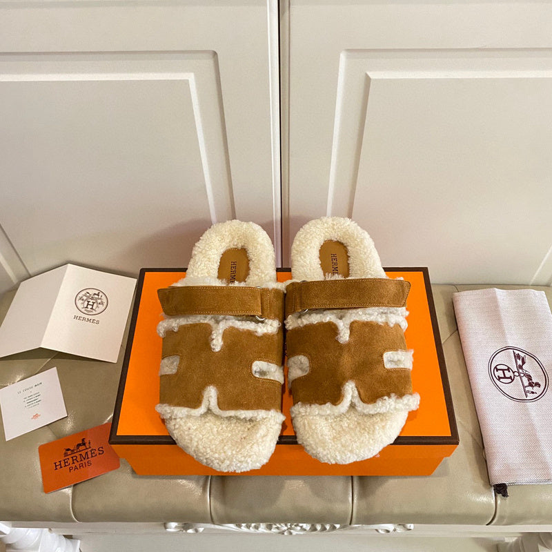 Hermes sandals Style 222 - front view, sleek modern silhouette