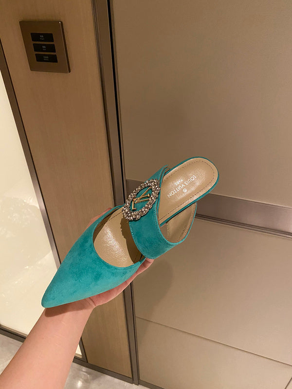 Louis Vuitton White Ankle Boots - Back View