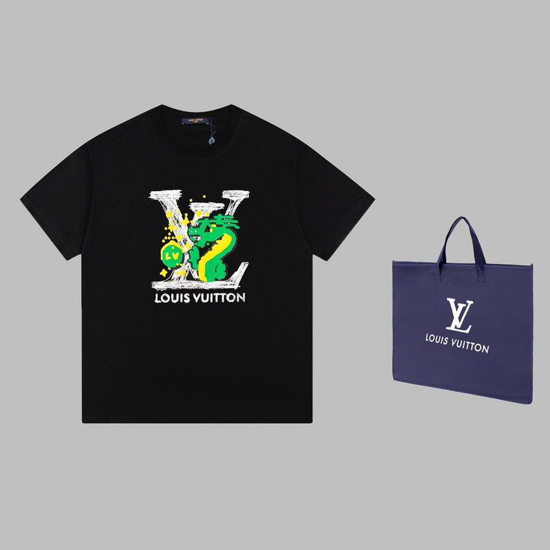 Back view of Louis Vuitton cotton t-shirt with contemporary cut