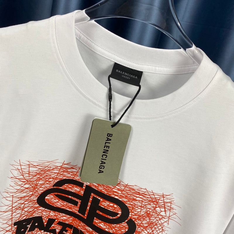Balenciaga t-shirt close-up — premium authentic designer style