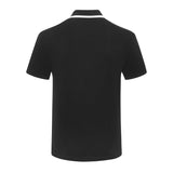 Side profile of Polo cotton polo shirt with logo-detail design