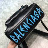 Bold Faux Leather Handbag - Signature Hardware Accents | Women's Everyday Carry Handbag #160 - back view (image 4) of designer-inspired handbag