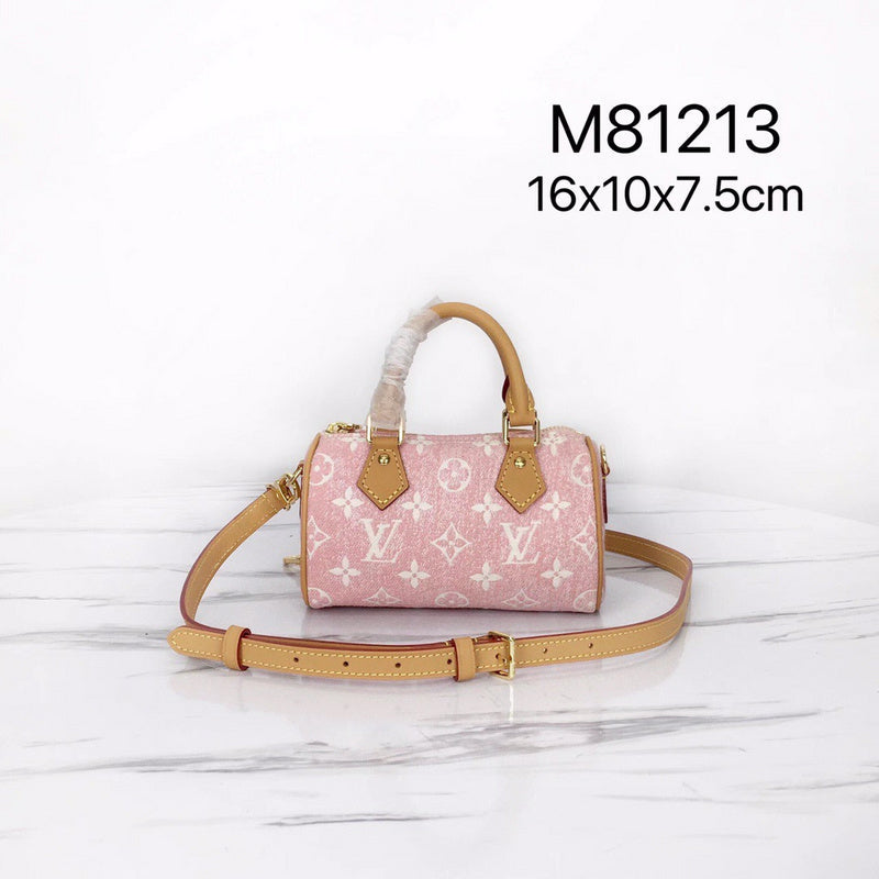 Front view of modern signature women's handbag – women's statement bag