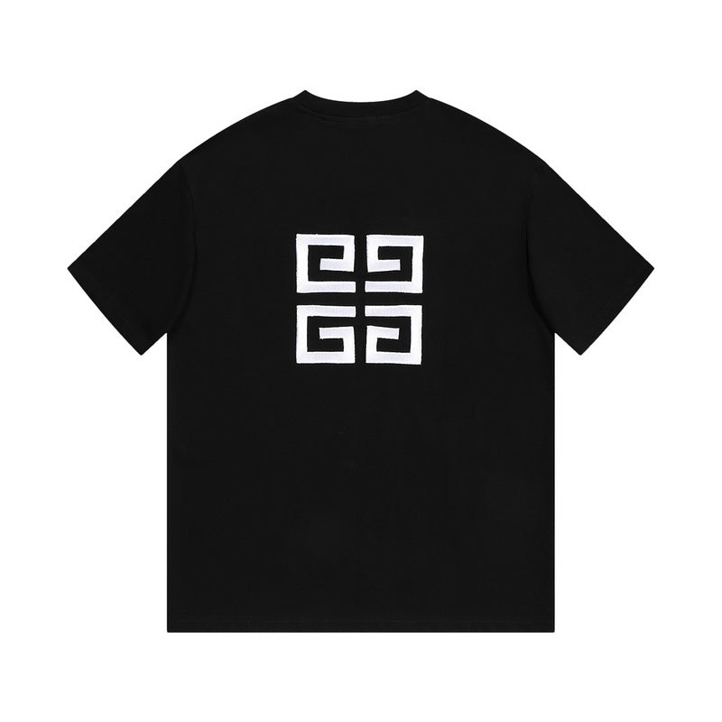 Side profile of Givenchy luxury clothing with signature branding