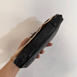  clean-lined crossbody bag detail view showing craftsmanship 8