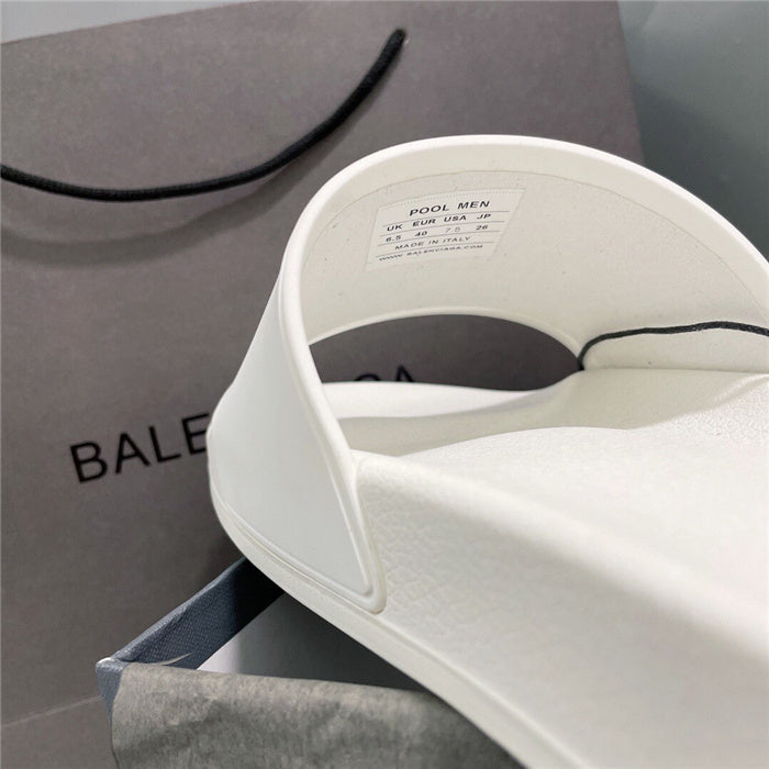 Balenciaga Tan Flat Thong Sandals - Back View