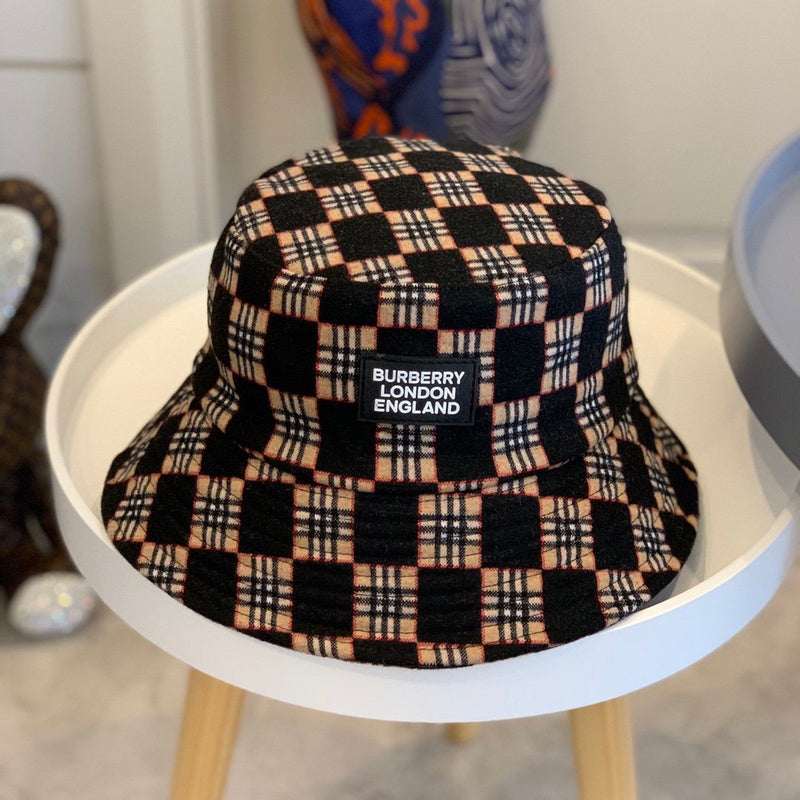 Close-up detail view of Burberry unisex cap