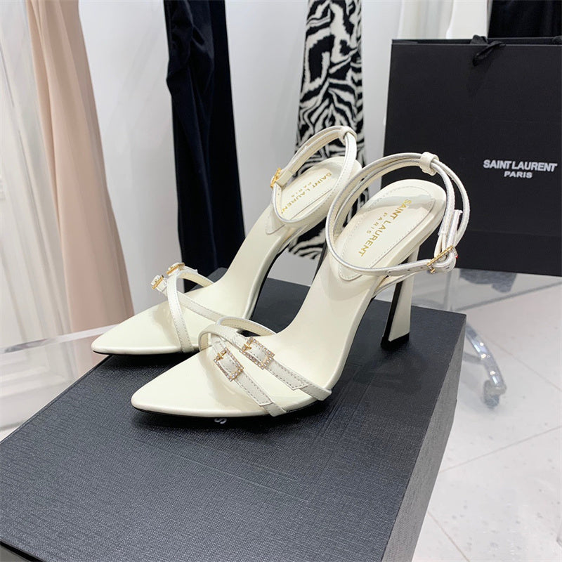 Saint Laurent designer shoes full view