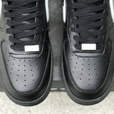 Nike fresh white-and-black luxury sneakers view 9 signature lace-up style