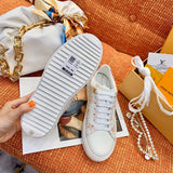 Close-up of Louis Vuitton shoes craftsmanship