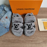 Louis Vuitton Nude Loafer Flats - Side Profile View