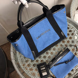 Back view of premium classic women's handbag – women's statement bag