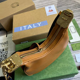 Side profile of classic statement women's handbag – women's luxury accessory