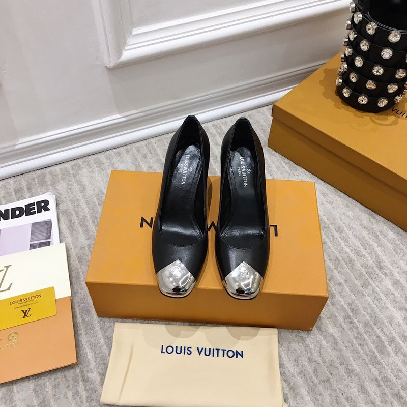 Louis Vuitton White Pointed-Toe Stiletto Heels - Lifestyle Styling Shot