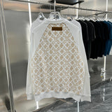 Side profile of Louis Vuitton luxury clothing with relaxed-fit cut