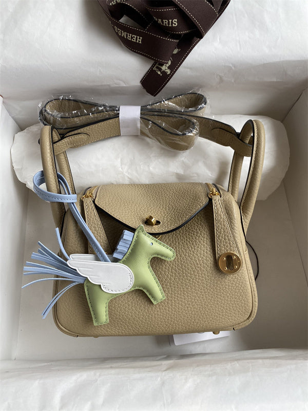 Close-up detail of polished bag design